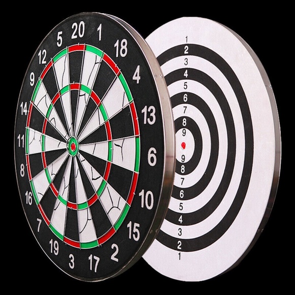 15" Dart Board Game 6 Arrows Family Fun - Picture 2 of 4